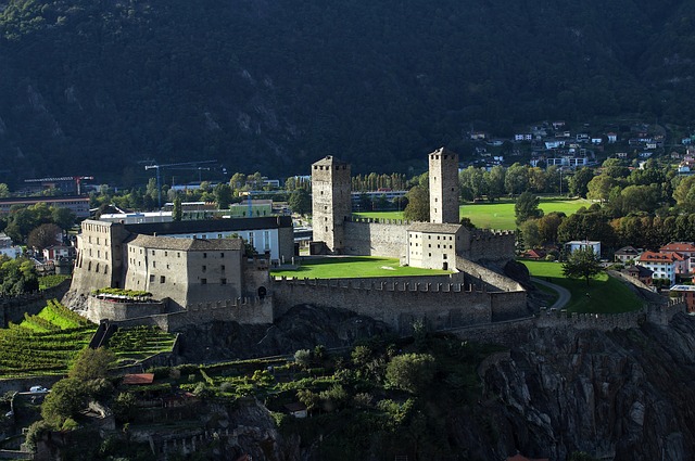 image from Three Castles Defensive Wall and Ramparts of the Market Town of Bellinzona